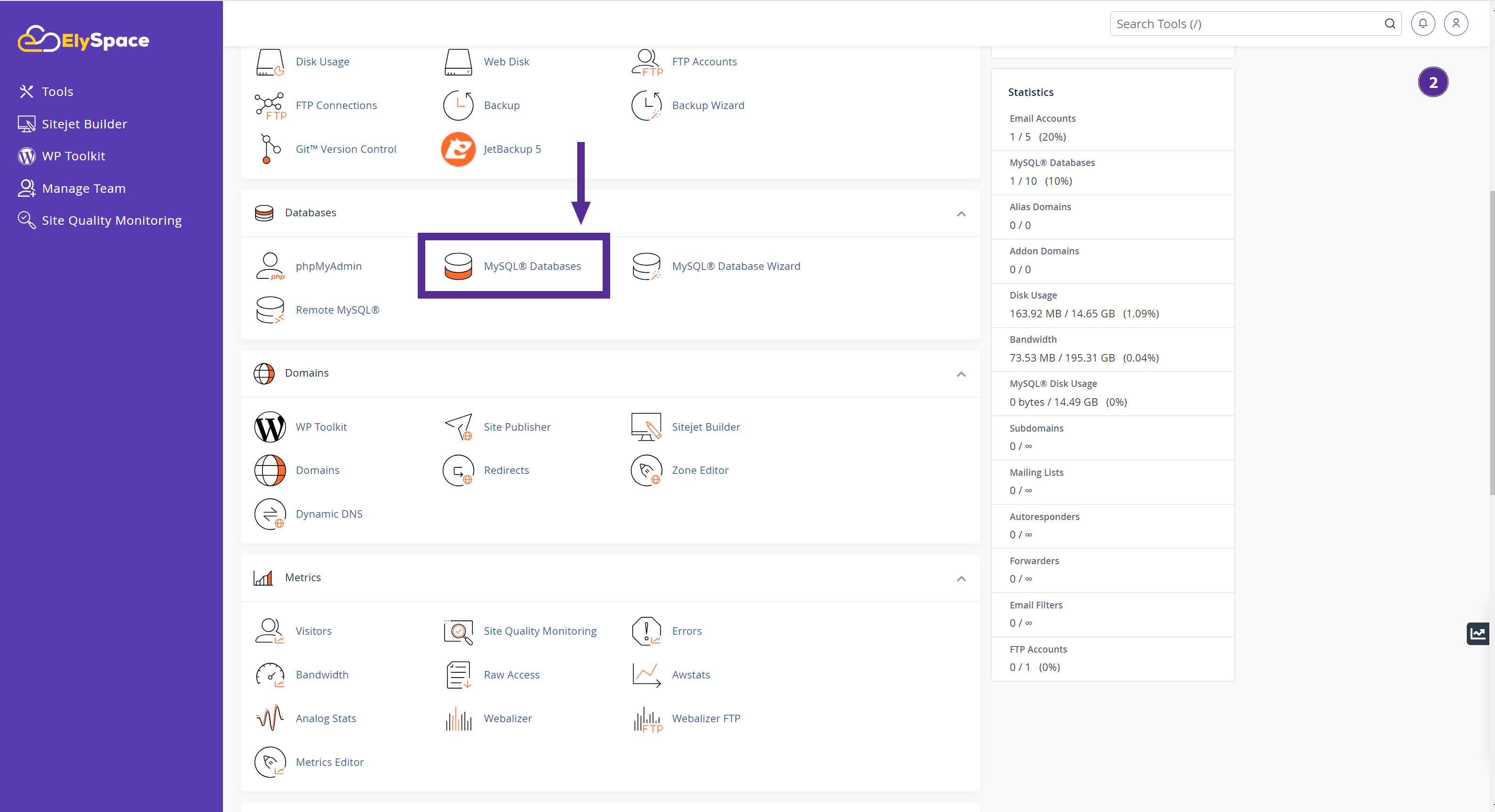 create a new database 