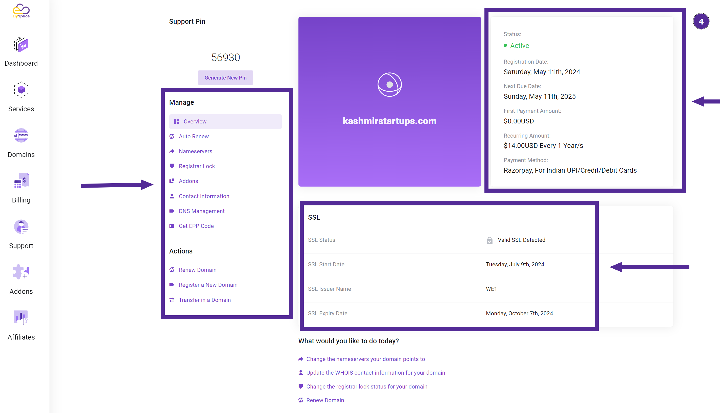 manage your domain services 