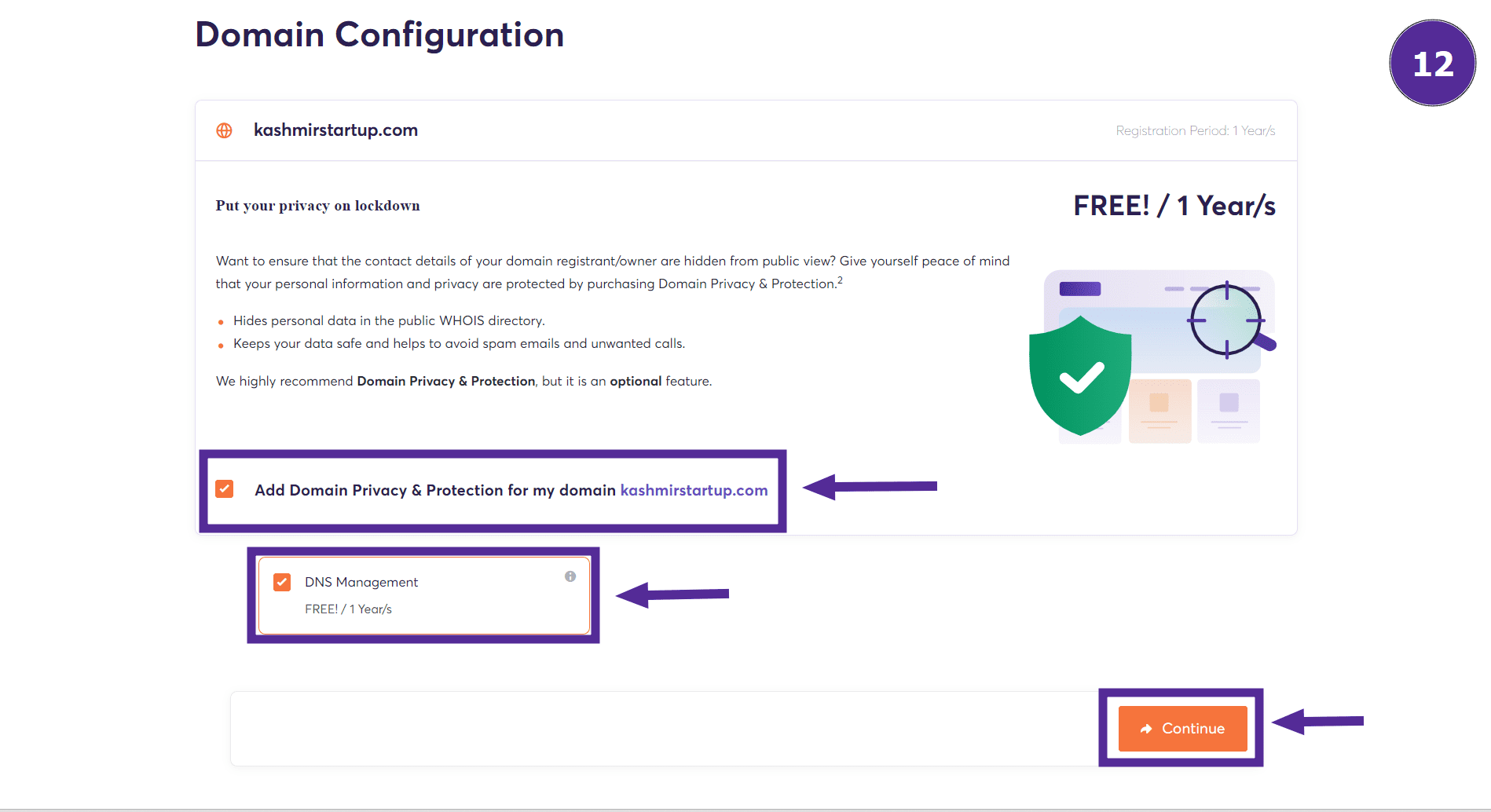 domain configuration